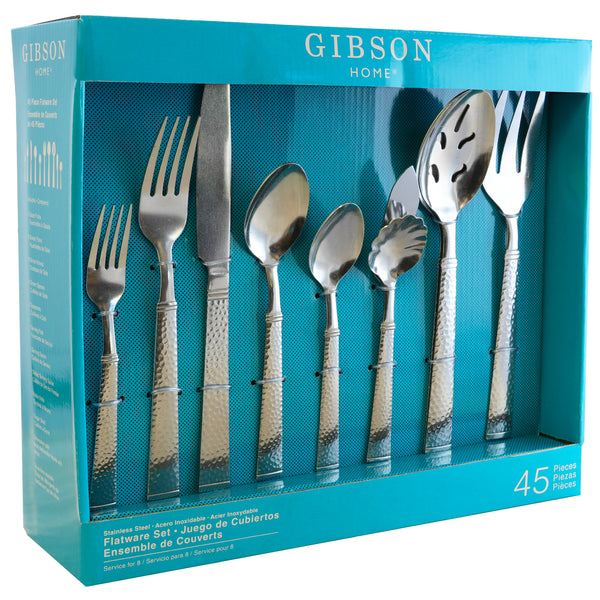 Gibson Home  Prato 45 Piece Flatware Set