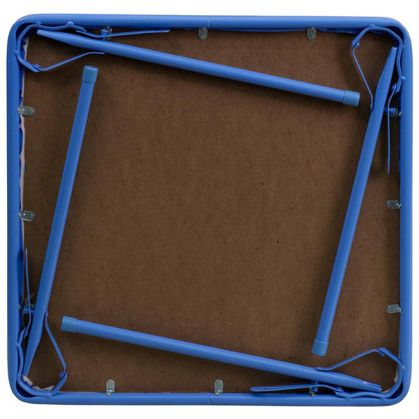 Kids Blue Folding Table - Flash Furniture