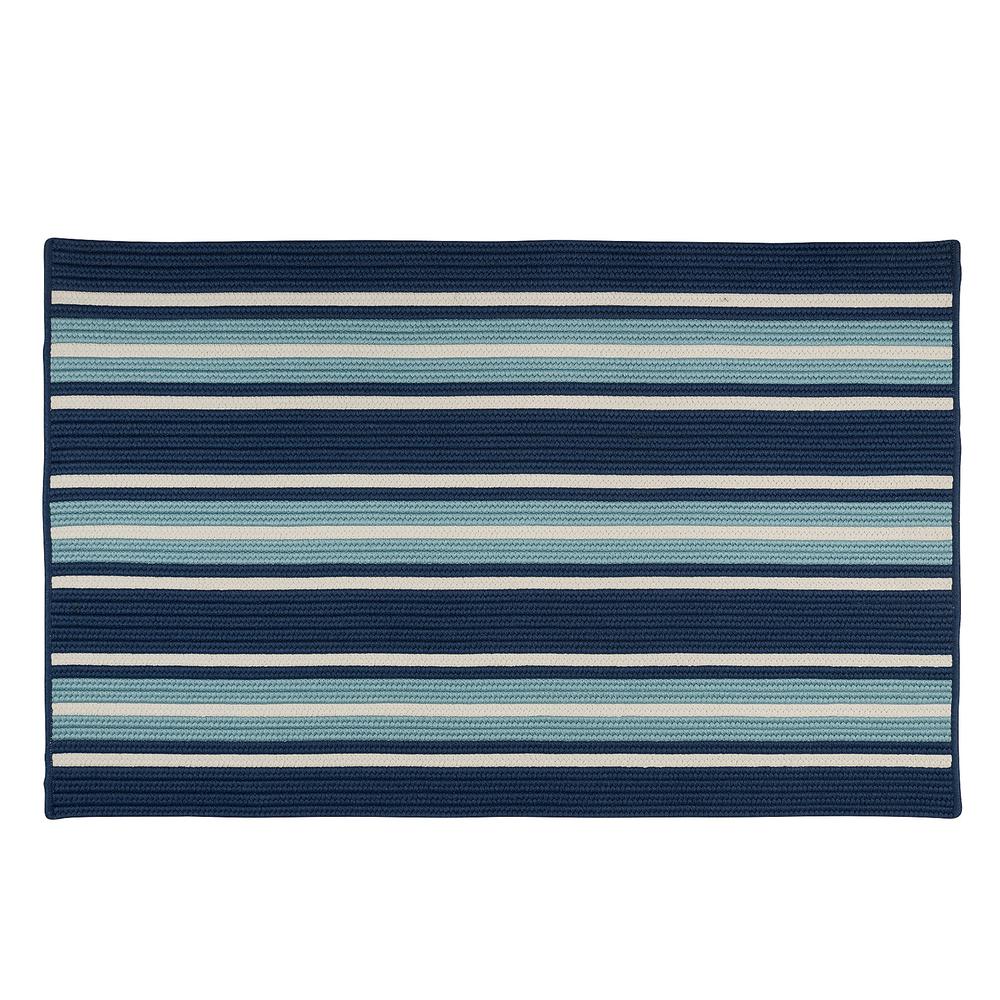 Mesa Stripe Shoreline Blue 4'x6' Colonial Mills Home n Hearts
