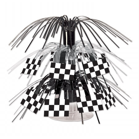Beistle Company 54602 Checkered Flag Mini Cascade Centerpiece - Pack o Beistle Company 54602 Checkered Flag Mini Cascade Centerpiece - Pack o